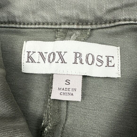 NWT Knox Rose army green utility jacket size small - Picture 6 of 9